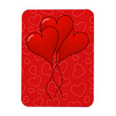 Hearts Valentine's Day Premium Flexi Magnet (Vertikal)