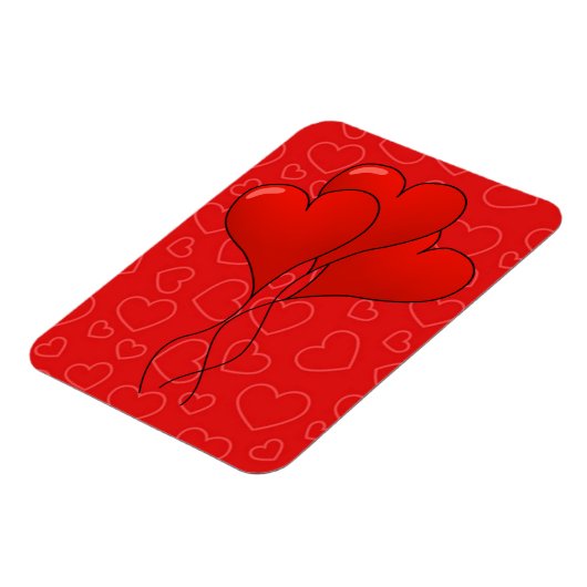 Hearts Valentine's Day Premium Flexi Magnet (Linke Seite)