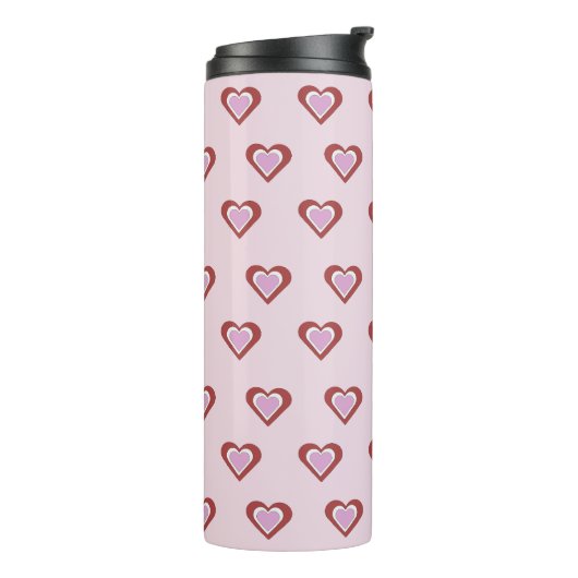 Hearts, Valentines Day Thermosbecher (Nach links gedreht)