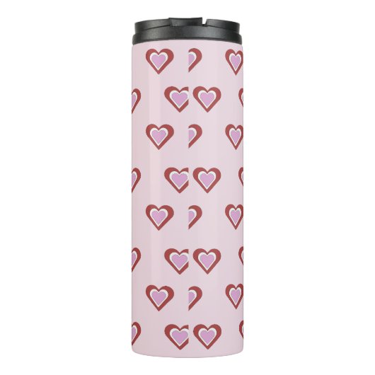 Hearts, Valentines Day Thermosbecher (Rückseite)