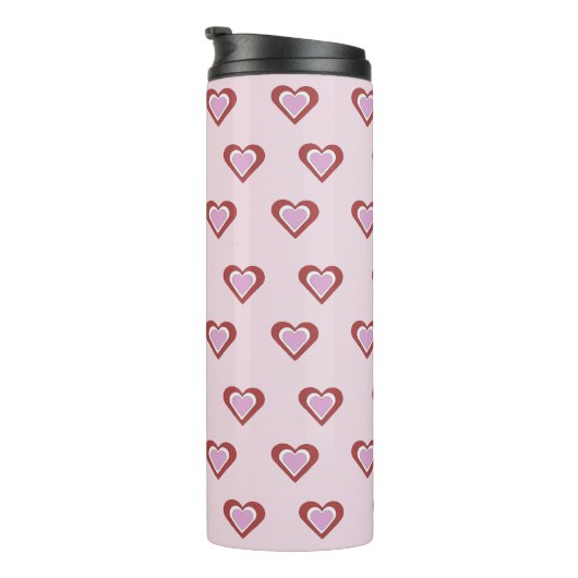 Hearts, Valentines Day Thermosbecher (Nach rechts gedreht)