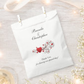 Hearts Valentines Wedding Vielen Dank für Ihre Unt Geschenktütchen (Ausgeschnitten)