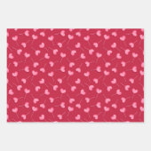 Hearts Valentines Wrapping Paper Sheets Geschenkpapier Set (Vorderseite 2)