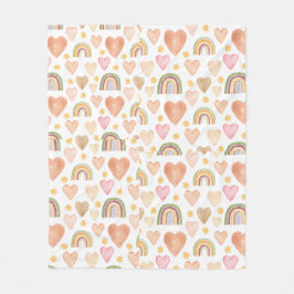 Hearts Vlies-Decke Fleecedecke