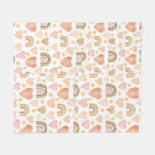 Hearts Vlies-Decke Fleecedecke (Vorderseite (Horizontal))