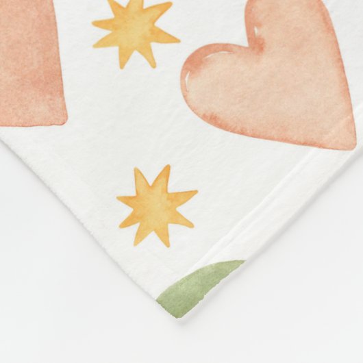 Hearts Vlies-Decke Fleecedecke (Ecke)