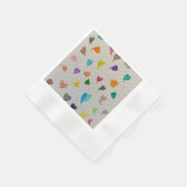 Hearts Wassercolor Serviette (Ecke)