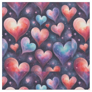 Hearts Watercolor Art Stoff