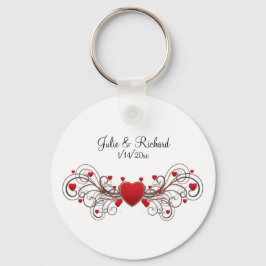 Hearts Wedding Party Geschenk Schlüsselanhänger