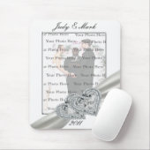 Hearts White Wedding Mouse Pad Mousepad (Mit Mouse)
