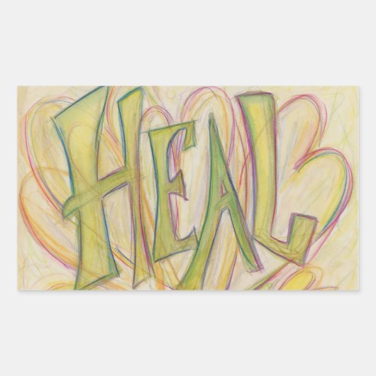 Hearts Word Art Sticker für Inspiration (Vorderseite)