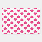 Hearts Wrapping Paper Sheets Geschenkpapier Set (Vorderseite 2)