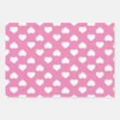 Hearts Wrapping Paper Sheets Geschenkpapier Set (Vorderseite)