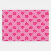 Hearts Wrapping Paper Sheets Geschenkpapier Set (Vorderseite 2)
