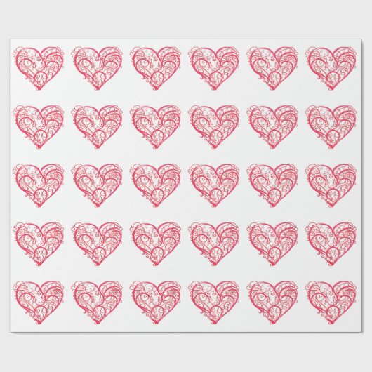 HEARTS WRAPPING PAPIER GESCHENKPAPIER (Flach)