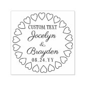 Hearts Wreath Wedding Vielen Dank oder Save the Da Permastempel (Design)