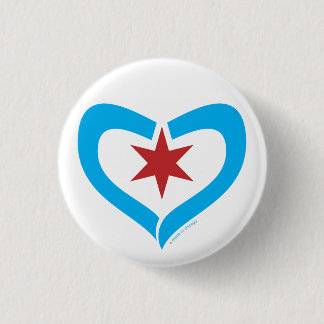 HeartStar Knopf + gemacht in Chicago Button