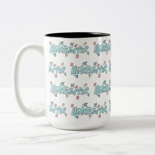 Heartstopper weiß zweifarbige tasse (Links)
