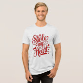 Heartstrings angefügt Tri-Blend shirt (Vorderseite voll)