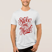 Heartstrings angefügt Tri-Blend shirt (Vorderseite)