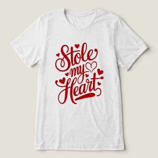 Heartstrings angefügt Tri-Blend shirt (Design Vorderseite)
