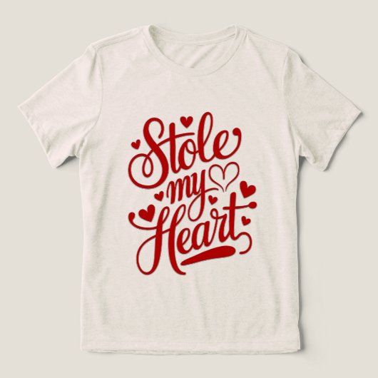 Heartstrings angefügt Tri-Blend shirt (Design Vorderseite)