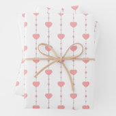 Heartstrings in Pink Geschenkpapier Set (Beispiel)
