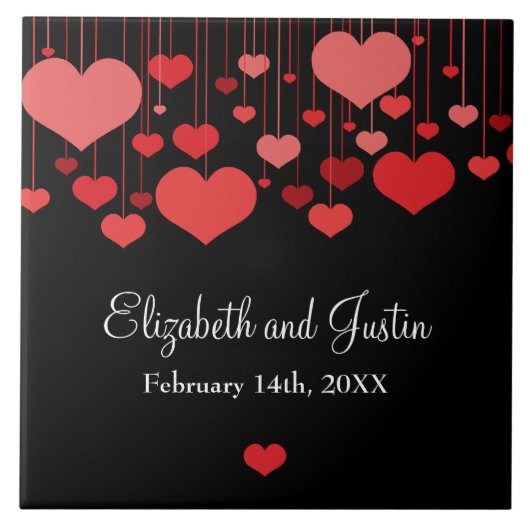 Heartstrings Valentine Tile Fliese (Vorderseite)