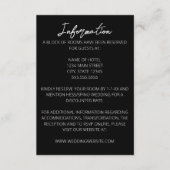 Heartstrings Wedding Enclosure Card Begleitkarte (Vorderseite)