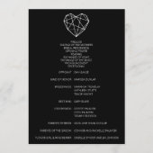 Heartstrings Wedding Program Programm (Vorderseite)