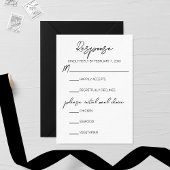 Heartstrings Wedding RSVP Card