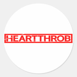 Heartthrob Briefmarke Runder Aufkleber