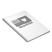 HeartUSA notebook Notizblock (Rechte Seite)