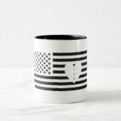 HeartUSA-Tasse Zweifarbige Tasse (Mittel)