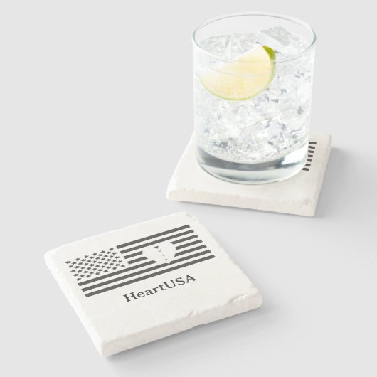 HeartUSA Untersetzer (Seitenansicht)