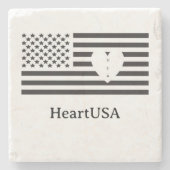 HeartUSA Untersetzer (Vorderseite)