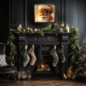 Heartwarming Black Santa Poster