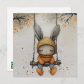 Heartwarming Bunnies: Radiante Nachrichten 🐇 Digi Feiertagskarte (Vorne/Hinten)