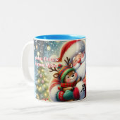 Heartwarming Christmas Coffee Cup Zweifarbige Tasse (Vorderseite Links)