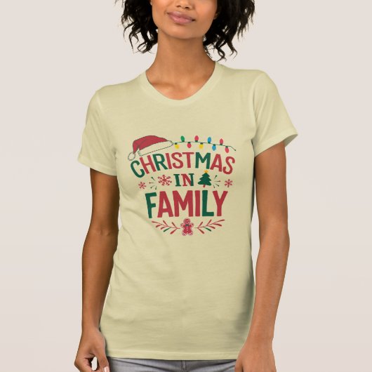 Heartwarming Christmas in Family T-Shirt for Festi (Vorderseite)