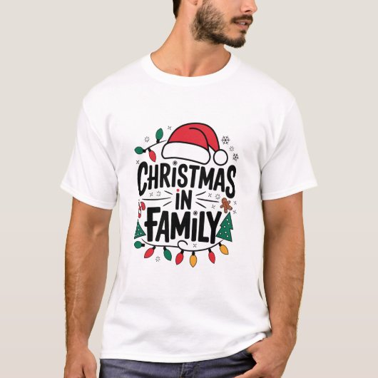 Heartwarming Christmas in Family T-Shirt for Festi (Vorderseite)