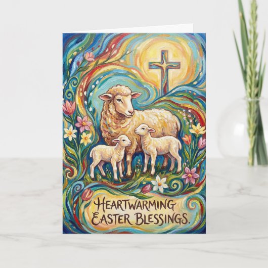 Heartwarming Easter Blessings Easter Card Karte (Vorderseite)