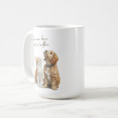 Heartwarming Gaze: Pour Some Love Custom Kaffeetasse (Vorderseite Links)
