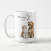 Heartwarming Gaze: Pour Some Love Custom Kaffeetasse (Links)
