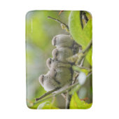 Heartwärming Niedlich Bushtits Songbirds Family Fo Badematte (Vorderseite Vertikal)