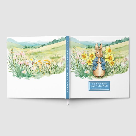 Heartwarming Peter Rabbit Baby Showbook Gästebuch (Voll)