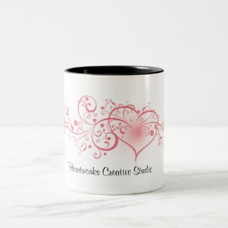 Heartworks kreatives Studio Zweifarbige Tasse