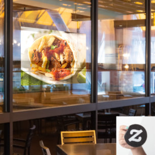 Hearty Chorizo Frühstück Burrito Mexican Food Pic Fensteraufkleber