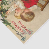 Hearty Christmas Gruß von Ellen Clapsaddle Seidenpapier (Ausschnitt)