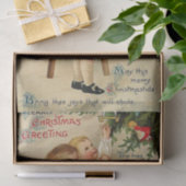 Hearty Christmas Gruß von Ellen Clapsaddle Seidenpapier (Geschenk)